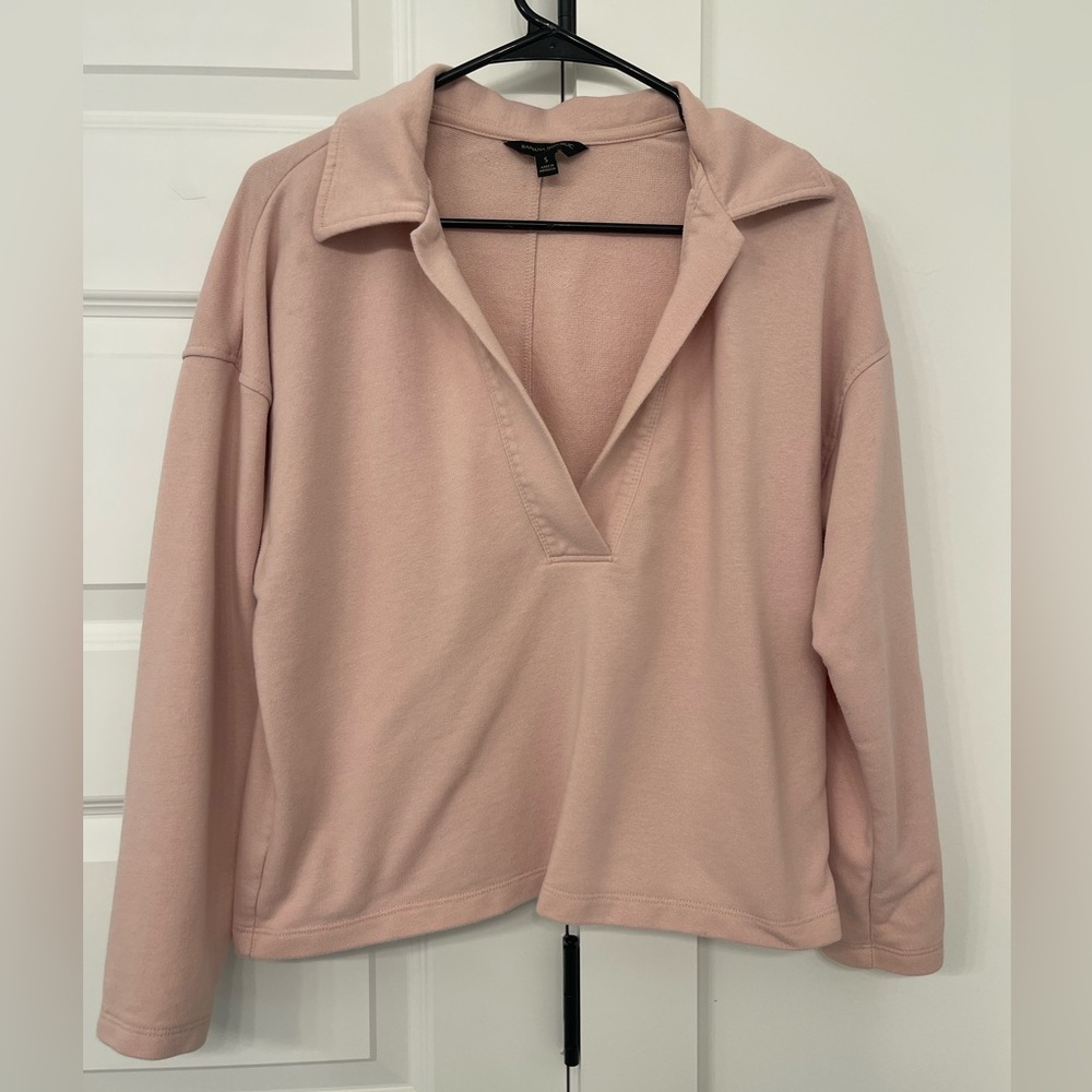 Banana Republic Pink Polo Sweatshirt (worn a handful of times)